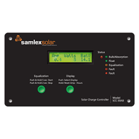 Samlex Flush Mount Solar Charge Controller w/LCD Display - 30A