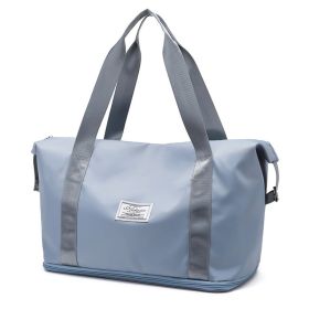 Dry And Wet Separation Sports Portable Shoulder Bag (Option: Light Blue)