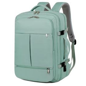 Large Capacity Backpack For Women Men Multiple Pockets And Zippers Versatile Computer Bags Business Travel Backpack (Option: Green)