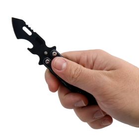 5.75" Butterfly Knife with Bottle Opener (Option: Silver)