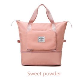 Dry And Wet Separation Sports Portable Shoulder Bag (Option: Sweet powder)