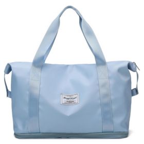 Dry And Wet Separation Sports Portable Shoulder Bag (Option: A Blue)
