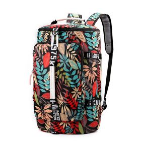 Waterproof Gym Fitness Bag Outdoor Travel Sport Excerise Fashion Casual Backpack (Option: Red maple leaf)