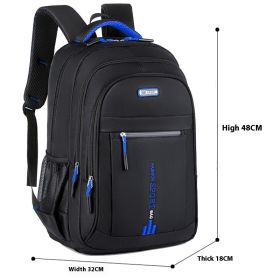 Men's Fashion Large Capacity Computer Backpack (Option: Blue)