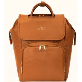 Large Capacity Multifunctional Shoulder PU Backpack (Option: Microfiber 18brown)