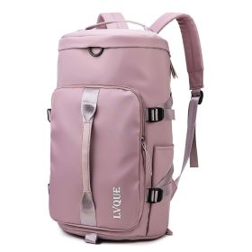 Waterproof Gym Fitness Bag Outdoor Travel Sport Excerise Fashion Casual Backpack (Option: Pink)